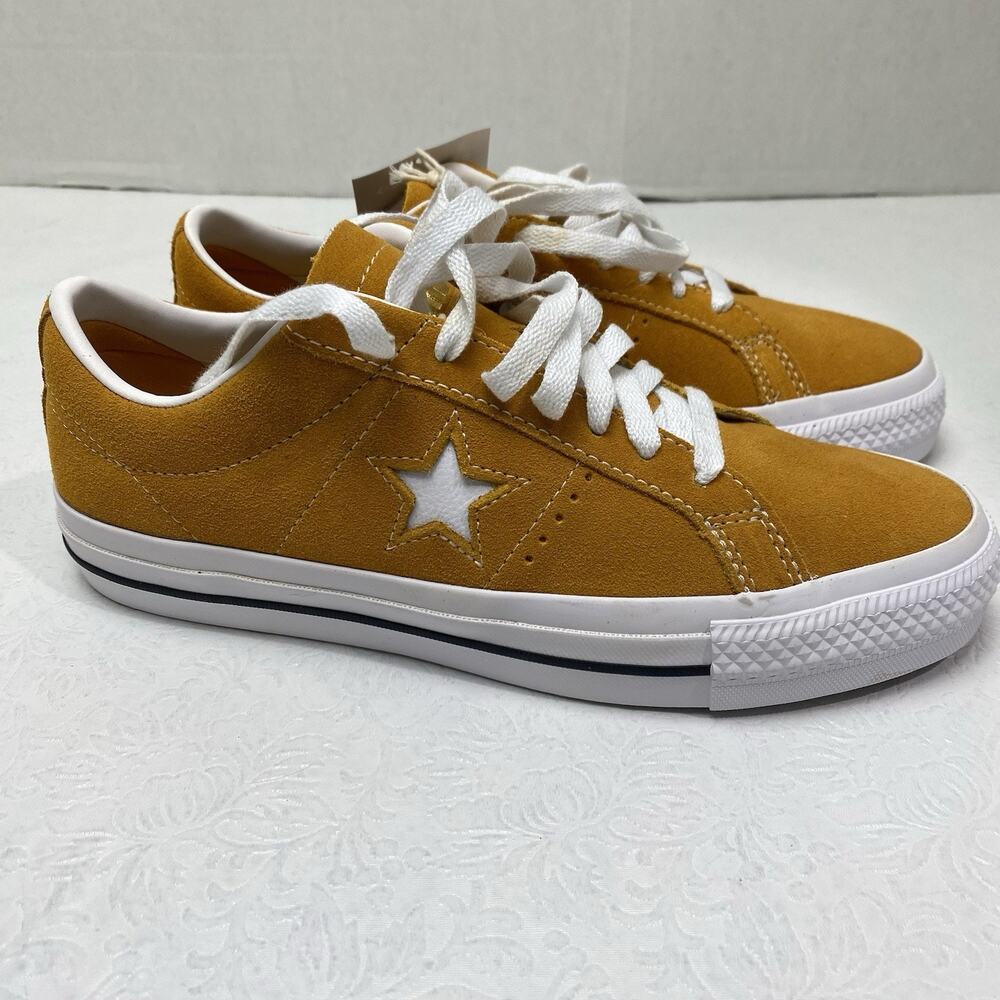 Converse One Star Pro Ox Sunflower Gold Yellow Sz 8.5 Women's Sz 7 Men's Shoes